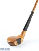 Fine (William) McFarlane Fereneze Golf Club Scare Neck Golden Persimmon Driver c1907 - with