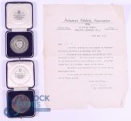 William A Land 1932 / 1935 Oxford University Sporting Medals. To include Bronze for Discus 1935