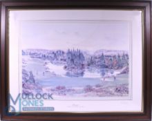 Bill Waugh Golf Print Gleneagles the 13th green - a large print signed and numbered in pencil 294/