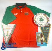 Leicester Foxes Country Cricket Shirt and Collectables: a XL Foxes shirt short sleeve, a county