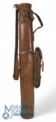 All leather Juvenile Carry Bag / Golf Bag complete with carrying handle and shoulder strap and