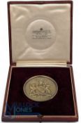 1930 Berkshire Golf Club Derby Medal - a fine plated medal in Garrad & Co fitted case - with