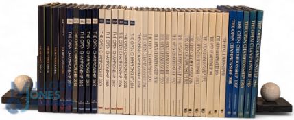 Collection of Official Open Championship Annuals from 1984 to 2017 - issued by The Royal & Ancient