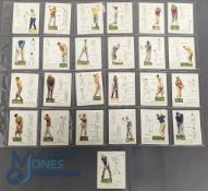 John Player Cigarette Cards: Golf 1939, complete set of 25 large format cards