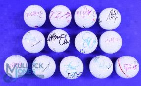 Interesting collection of Women's British Open Golf Championship signed players golf balls (13) to
