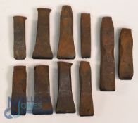 Collection of Golf Clubmakers and Retailers Cast Iron Club Head and Shaft Stamps (10) to incl Gibson