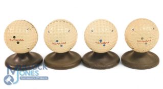 Collection of 4x A E Penfold 'Swingwater' Dimple Golf Ball Swing Training Aids - one in the original