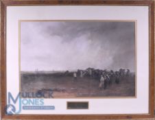 Michael Brown Rainy Day at St Andrews Print a modern print for the British Collector's Society