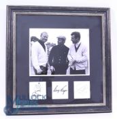 Golf Autograph Display: to consist of Photograph and Autograph Jack Nicklaus - Gary player - Tony