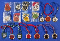 Collection of Horse Racing Enamel Members Badges. Covering the years 1980 - 90s for the Haydock Park