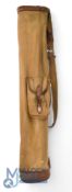 Good rigid Canvas and leather Carry Bag / Golf Bag complete with club divider, good handle and