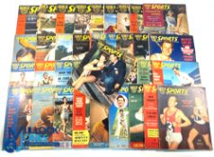 World Sports Magazines, a collection of early 1950s sports magazines in fair condition (#40)