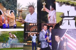 Autographs - 12x signed Ryder Cup photographs signed in ink by the team captain or a winning team
