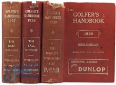 The Golfers Handbook & Year Book 1937, 1938 and 1939 - illustrated with photographs and