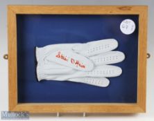Signed Golf Glove Steven O'Hara Scottish Golfer, plus a signed Golf Glove with indistinct signature,