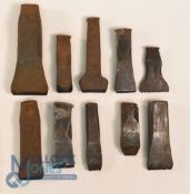 Collection of Golf Clubmakers and Retailers Cast Iron Club Head and Shaft Stamps (10) to incl J