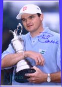 1999 Paul Lawrie Open Golf Champion signed coloured press photographs - played at Carnoustie with