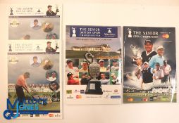 Autographs - multi-signed Senior and British Senior Open Golf Programmes (4) including 2005 Royal