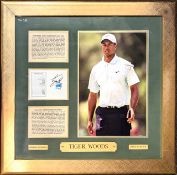 Golf Autograph - Tiger Woods signed limited edition 1996-2006 Golf Display - numbered 8/10 a