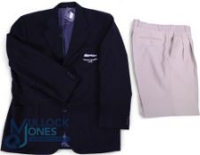 Leicestershire CCC Blazer and Trousers. Former property of Gordon James Parsons (born 17 October