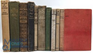 Period Golf Books: a collection of 10 books to include - A New Way To Better Golf Alex J Morrison