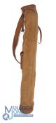 Collapsible Canvas and leather Golf Bag ideal for the short set with good handle, carrying strap and