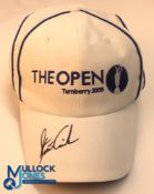 Autograph - signed Stewart Cink (Winner) 2009 Open Golf Turnberry Cap - signed to the peak in ink,