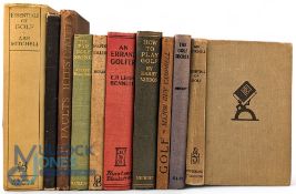 10 Period Golf Books: a good selection with noted examples of - Golf Faults Illustrated G W Beldam