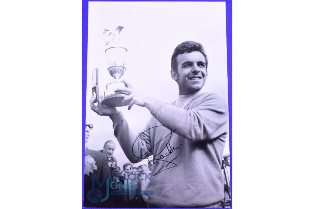1969 Tony Jacklin Open Golf Champion signed b&w photograph - played at Royal Lytham with Jacklin