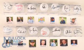 Autograph Golf Balls (14) Professional Tournament Golfers to incl David Howell, Steve Webster, Soren