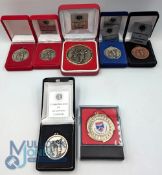 2011-2017 St Regulus Women's Golfing Winners medals, to a F Humphries, plus a St Andrew University