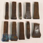 Collection of Golf Clubmakers and Retailers Cast Iron Club Head and Shaft Stamps (10) to incl Tom