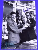 1954 Peter Thomson Open Golf Champion signed b&w press photograph - his 1st of 5x Open Golf titles