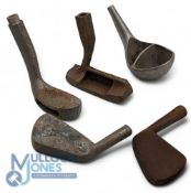 Club Makers Club Head Parts: a mixed lot to include 3 aluminium casting in unfinished condition, a