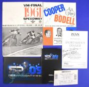 Assorted signed programmes: to include a multi signed Boxing Programme 1967 with noted signatures od