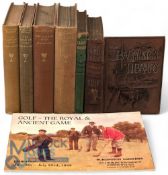 The Badminton Library Golf 1892, plus a selection of Longsdale library golf books - The Game of Golf