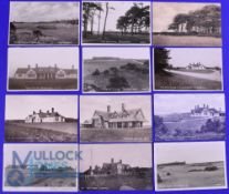 Interesting collection of early 20th century Aldeburgh Golf Links b&w postcards from the early 1900s