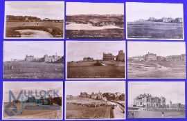 Interesting Collection of St Andrews Golfing Postcards, Old Tom Morris, Bobby Jones, and other
