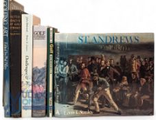 6 Golf Books: Golfing Art Phil Pilley 1988, Millers Golf Memorabilia Sarah Fabian Baddiel, Picture