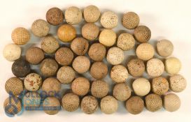 Quantity of early dimple and recessed rubber core Golf Balls (used)