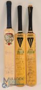Miniature Signed Cricket Bats. Test Series for the seasons 1986 India, 1990 New Zealand, 1990