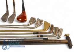 Selection of Steel Shafted and Coated Golf Clubs (13) featuring Ping Eye 2 black dot 1 iron, Ping