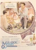 1948 Bob Hope Signed Golfing related American Beer Advertising Cover - for Pabst Blue Ribbon Beer