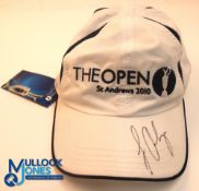 Autograph - signed Louis Oosthuizen (Winner) 2010 Open Golf St Andrews Cap - signed in ink to the