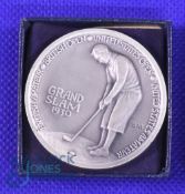 Very hard to find collectible Robert Tyre Jones Jr Medal: This outstanding, Grand Slam silver