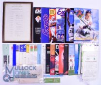 Cricket Memorabilia. Consisting of 1986 England v New Zealand 2nd Test England signed team sheet,