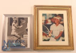Tennis - Two Chris Evert and Martina Navratilova Autographed Photographs. Christine Marie Evert (