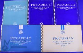 1965-1968 Piccadilly World Match Play Golf Programmes: 2 copies of 1966 (5)