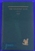 Scarce 1938 The Country Club, Brookline Massachusetts Annual Hand Book - c/w frontis piece of