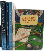 Golf Collecting Reference Books: to include Collecting Old Golfing Clubs Alick A Watt 1985 signed